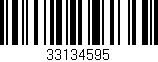 Código de barras (EAN, GTIN, SKU, ISBN): '33134595'
