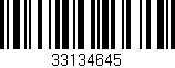 Código de barras (EAN, GTIN, SKU, ISBN): '33134645'