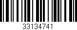 Código de barras (EAN, GTIN, SKU, ISBN): '33134741'