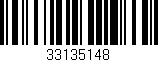 Código de barras (EAN, GTIN, SKU, ISBN): '33135148'