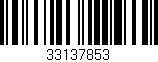 Código de barras (EAN, GTIN, SKU, ISBN): '33137853'