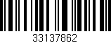 Código de barras (EAN, GTIN, SKU, ISBN): '33137862'