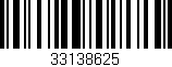 Código de barras (EAN, GTIN, SKU, ISBN): '33138625'
