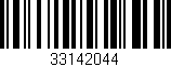 Código de barras (EAN, GTIN, SKU, ISBN): '33142044'