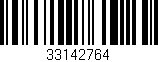 Código de barras (EAN, GTIN, SKU, ISBN): '33142764'