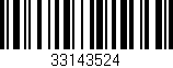 Código de barras (EAN, GTIN, SKU, ISBN): '33143524'