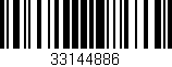 Código de barras (EAN, GTIN, SKU, ISBN): '33144886'