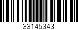 Código de barras (EAN, GTIN, SKU, ISBN): '33145343'