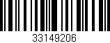Código de barras (EAN, GTIN, SKU, ISBN): '33149206'