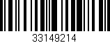 Código de barras (EAN, GTIN, SKU, ISBN): '33149214'