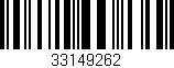 Código de barras (EAN, GTIN, SKU, ISBN): '33149262'