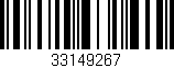 Código de barras (EAN, GTIN, SKU, ISBN): '33149267'