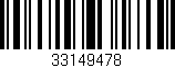Código de barras (EAN, GTIN, SKU, ISBN): '33149478'