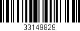 Código de barras (EAN, GTIN, SKU, ISBN): '33149829'