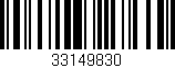 Código de barras (EAN, GTIN, SKU, ISBN): '33149830'