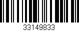 Código de barras (EAN, GTIN, SKU, ISBN): '33149833'