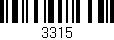 Código de barras (EAN, GTIN, SKU, ISBN): '3315'
