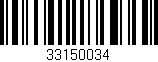 Código de barras (EAN, GTIN, SKU, ISBN): '33150034'