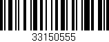 Código de barras (EAN, GTIN, SKU, ISBN): '33150555'