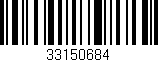 Código de barras (EAN, GTIN, SKU, ISBN): '33150684'