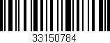 Código de barras (EAN, GTIN, SKU, ISBN): '33150784'