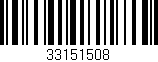 Código de barras (EAN, GTIN, SKU, ISBN): '33151508'