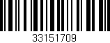 Código de barras (EAN, GTIN, SKU, ISBN): '33151709'