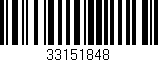 Código de barras (EAN, GTIN, SKU, ISBN): '33151848'