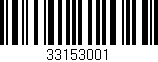 Código de barras (EAN, GTIN, SKU, ISBN): '33153001'