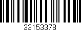 Código de barras (EAN, GTIN, SKU, ISBN): '33153378'