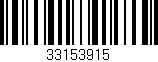 Código de barras (EAN, GTIN, SKU, ISBN): '33153915'