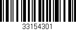 Código de barras (EAN, GTIN, SKU, ISBN): '33154301'