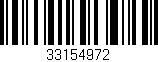 Código de barras (EAN, GTIN, SKU, ISBN): '33154972'