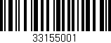 Código de barras (EAN, GTIN, SKU, ISBN): '33155001'