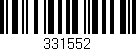 Código de barras (EAN, GTIN, SKU, ISBN): '331552'