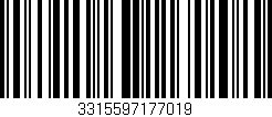 Código de barras (EAN, GTIN, SKU, ISBN): '3315597177019'