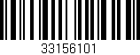 Código de barras (EAN, GTIN, SKU, ISBN): '33156101'