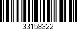 Código de barras (EAN, GTIN, SKU, ISBN): '33158322'