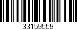 Código de barras (EAN, GTIN, SKU, ISBN): '33159559'
