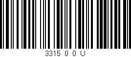 Código de barras (EAN, GTIN, SKU, ISBN): '3315_0_0_U'