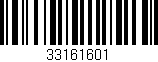 Código de barras (EAN, GTIN, SKU, ISBN): '33161601'