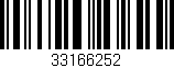 Código de barras (EAN, GTIN, SKU, ISBN): '33166252'