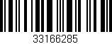 Código de barras (EAN, GTIN, SKU, ISBN): '33166285'