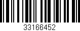 Código de barras (EAN, GTIN, SKU, ISBN): '33166452'