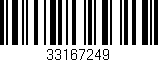 Código de barras (EAN, GTIN, SKU, ISBN): '33167249'