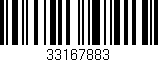 Código de barras (EAN, GTIN, SKU, ISBN): '33167883'