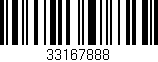 Código de barras (EAN, GTIN, SKU, ISBN): '33167888'