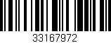 Código de barras (EAN, GTIN, SKU, ISBN): '33167972'