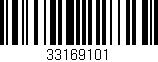 Código de barras (EAN, GTIN, SKU, ISBN): '33169101'