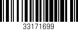 Código de barras (EAN, GTIN, SKU, ISBN): '33171699'